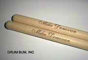 Custom Drumsticks with your name. Personalized Drumsticks, Custom 
Engraved.