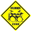 Drummer Zone Sign