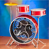 Decorative Drumset Fan